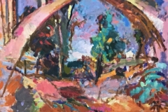 Bridge Over the Paquequer Ll, 34x42 inches, 1989