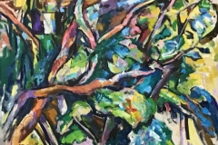 Dorland Oaks, 38.25x48 inches, 1990