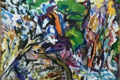 Trees At Kahn's, 50x42 inches, 1991