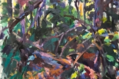 Trees Fallen in A Forest, 34x37.5 inches, 1991