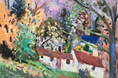 Stillwater Houses in Autumn , 40x50 inches, 1994