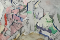 White Abstract (with Fish), 48x48 inches, 1994