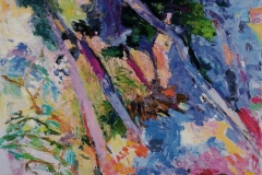 Woods of the Chateau Noir II, oil, 46 x 50 inches, 1999
